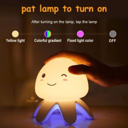 Силиконовый музыкальный ночник "Медуза"